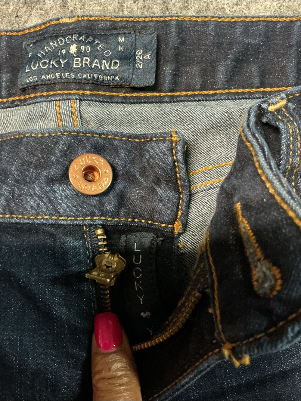 Lucky Brand Hayden Skinny Jeans Women’s Size 2/26 Dark Wash Denim - Picture 6 of 11